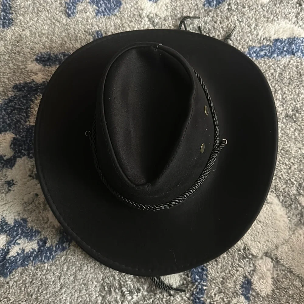 One Black Cowboy Hat Halloween Costume